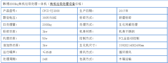 2000kg有機(jī)垃圾處理一體機(jī) 2000kg有機(jī)垃圾處理一體機(jī)